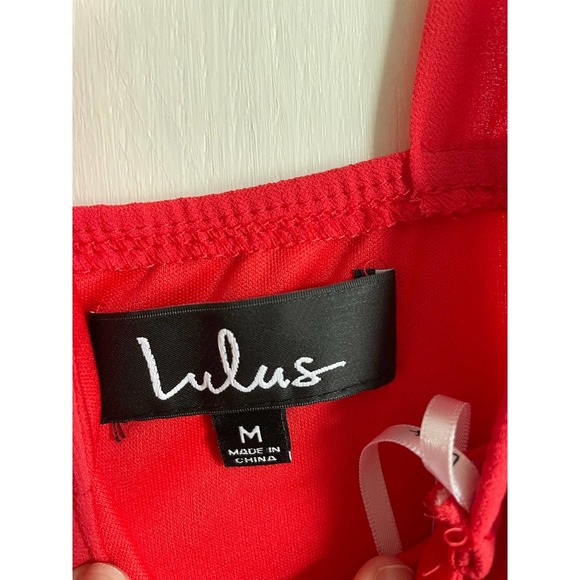 Lulus Forevermore skater dress in red. Size Medium. - Picture 5 of 6